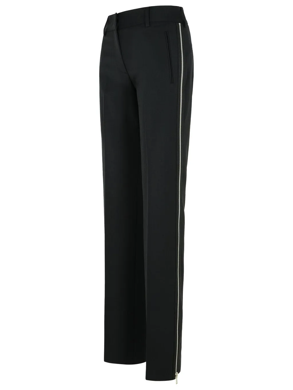 Side-Zip Mid-Rise Trousers
