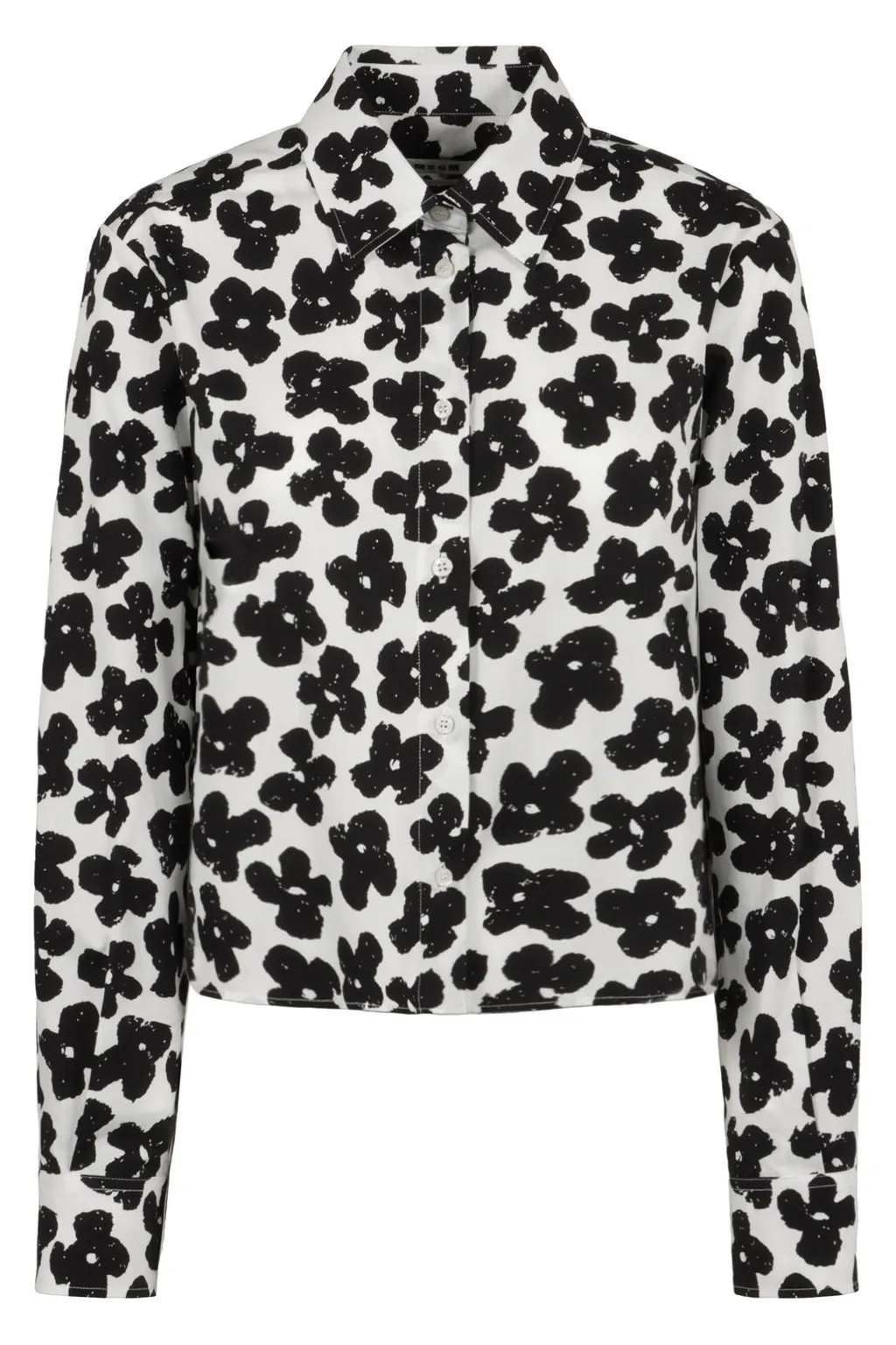 Floral-Print Button-Up Shirt