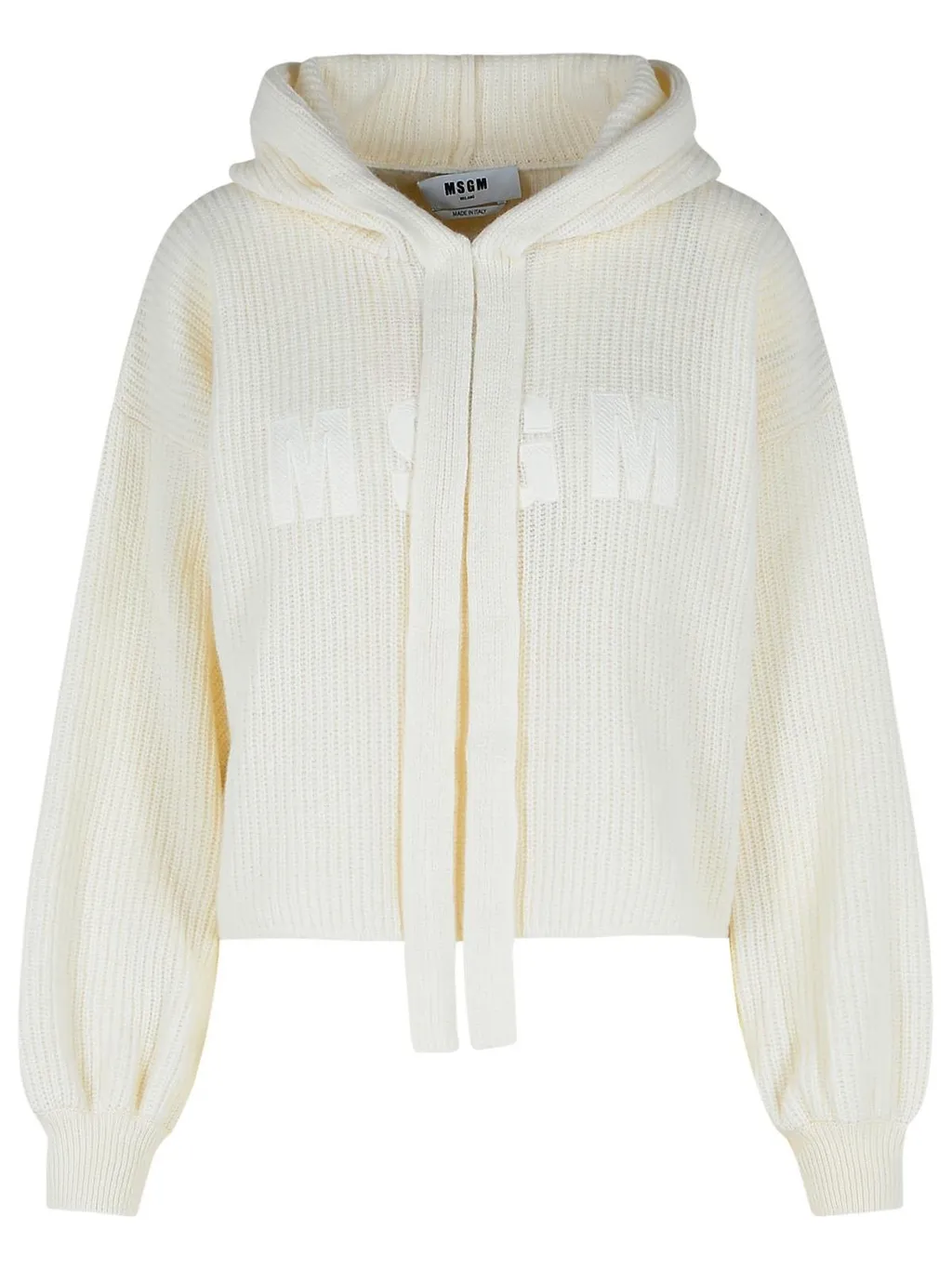 Drawstring Knitted Hoodie