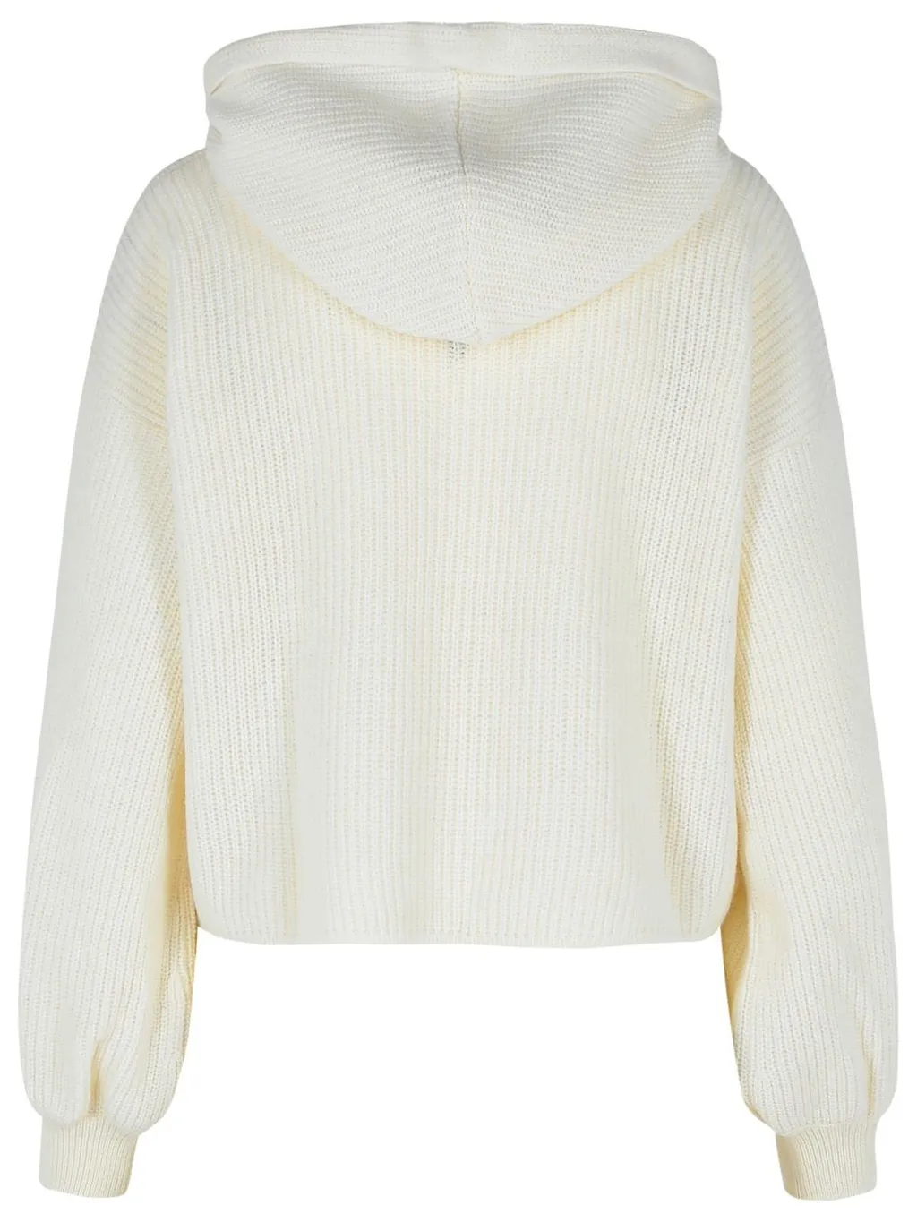 Drawstring Knitted Hoodie