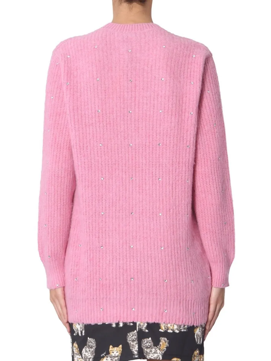 Embellished Diamond Effect Sweater