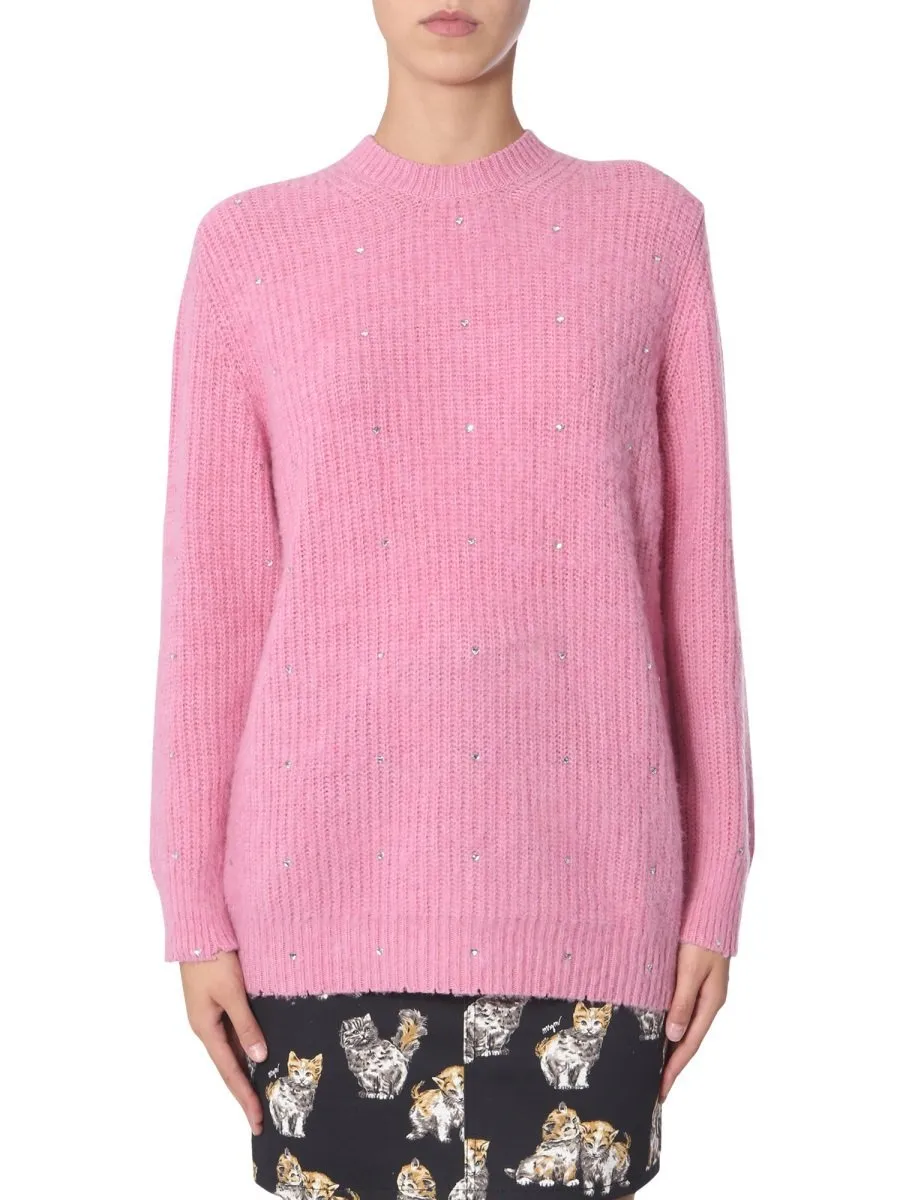 Embellished Diamond Effect Sweater