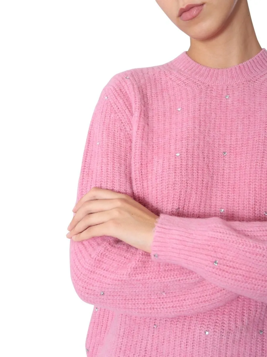 Embellished Diamond Effect Sweater
