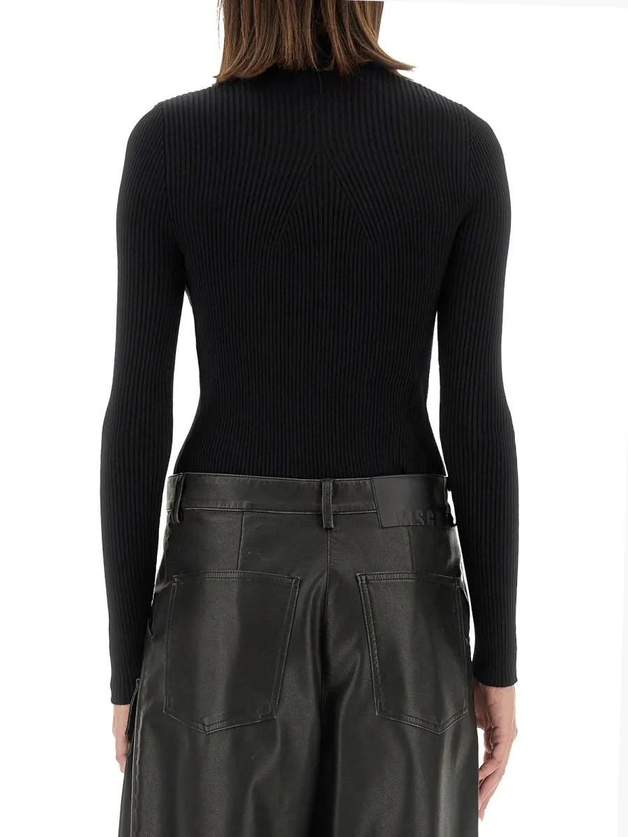 Stretch Ribbed Jumper