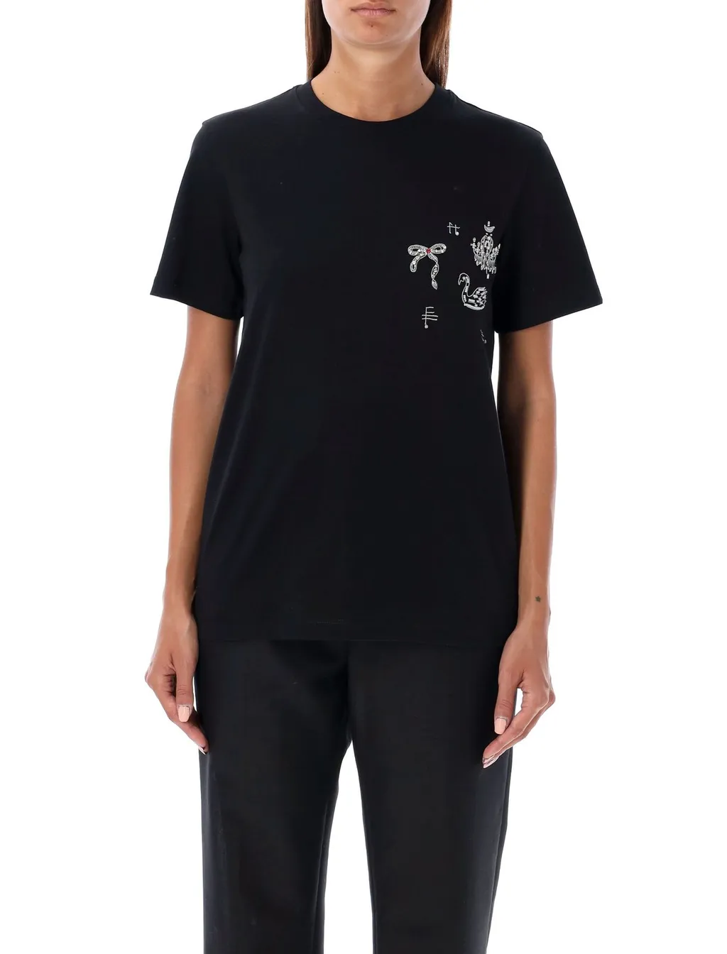 Graphic Embroidered Crewneck T-Shirt