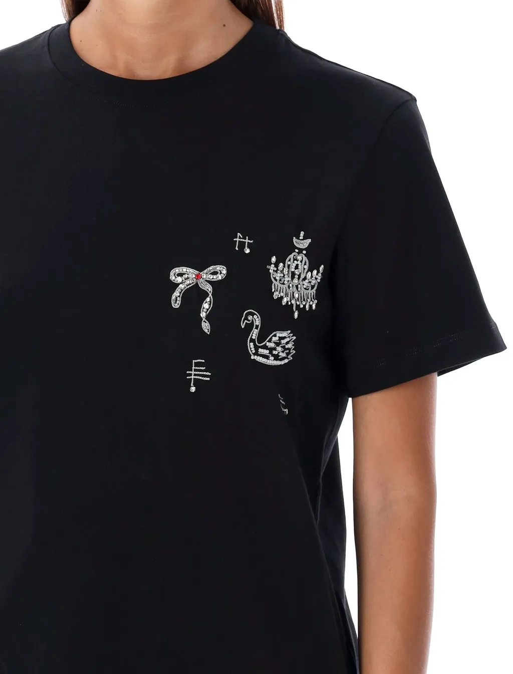 Graphic Embroidered Crewneck T-Shirt