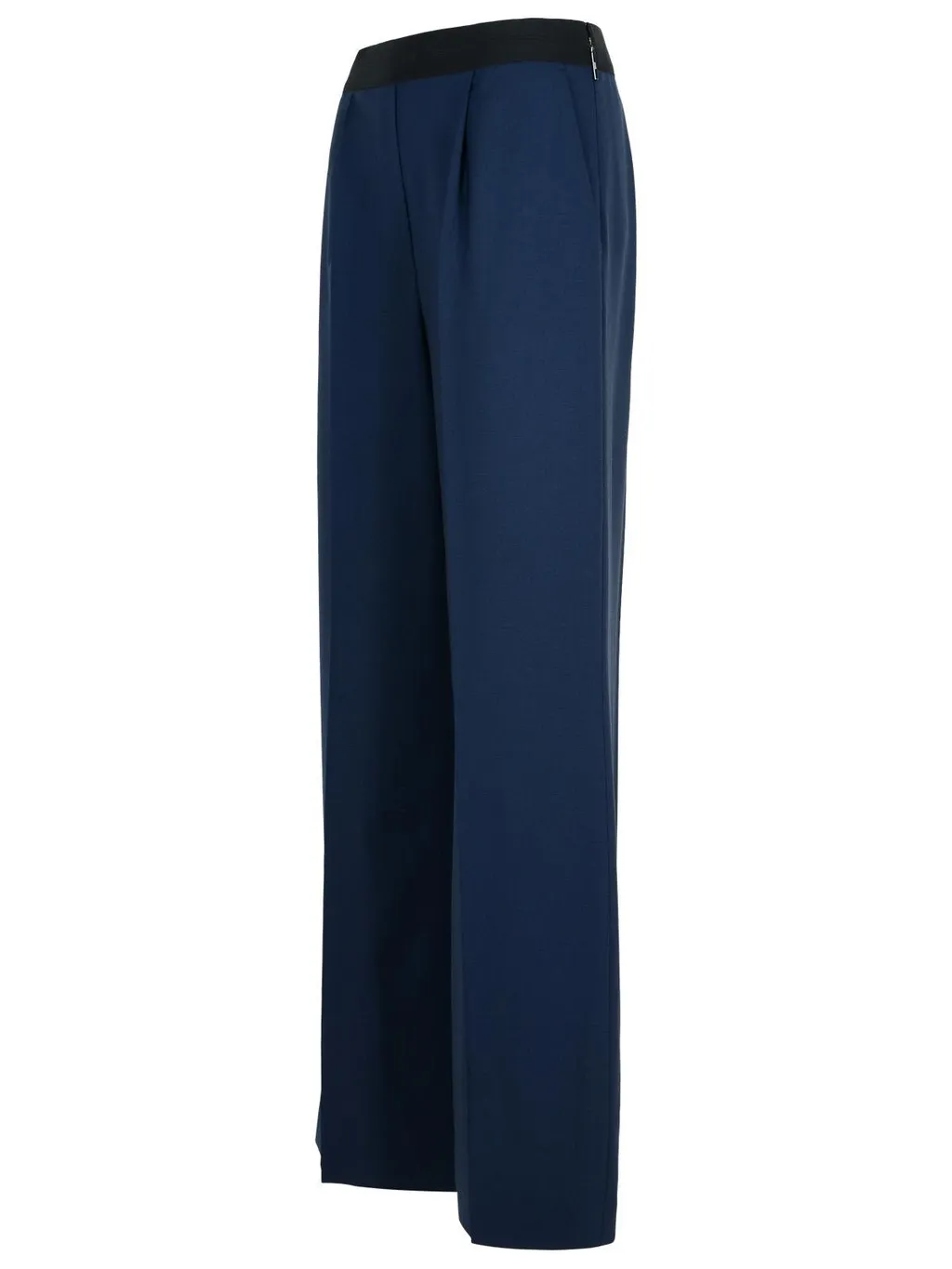 Elasticated Waistband Wide-Leg Trousers