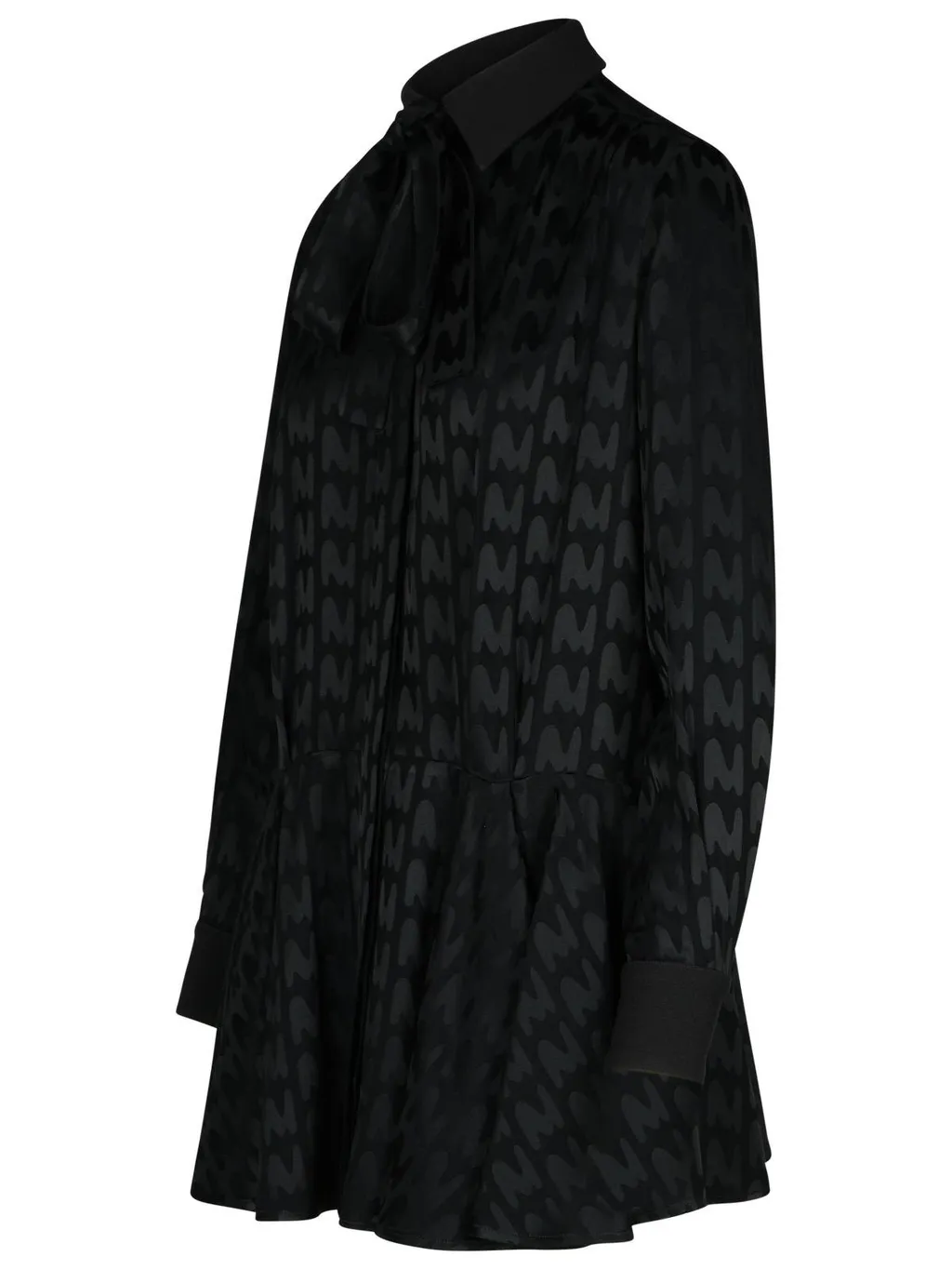 All-Over Patterned Long-Sleeved Dress