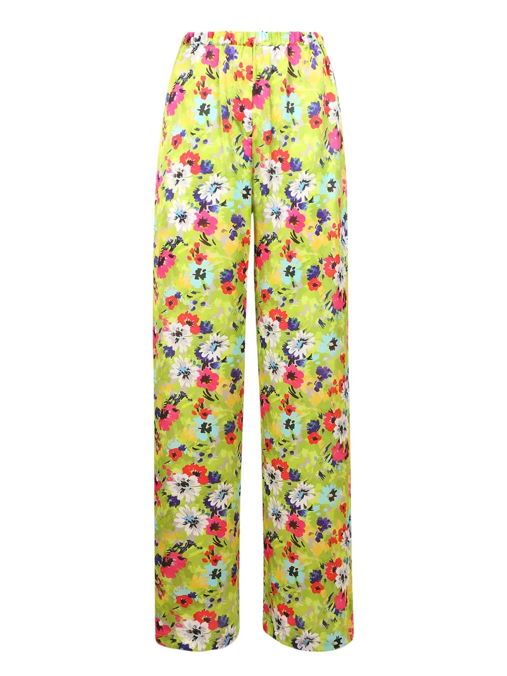 Floral Printed Wide-Leg Trousers