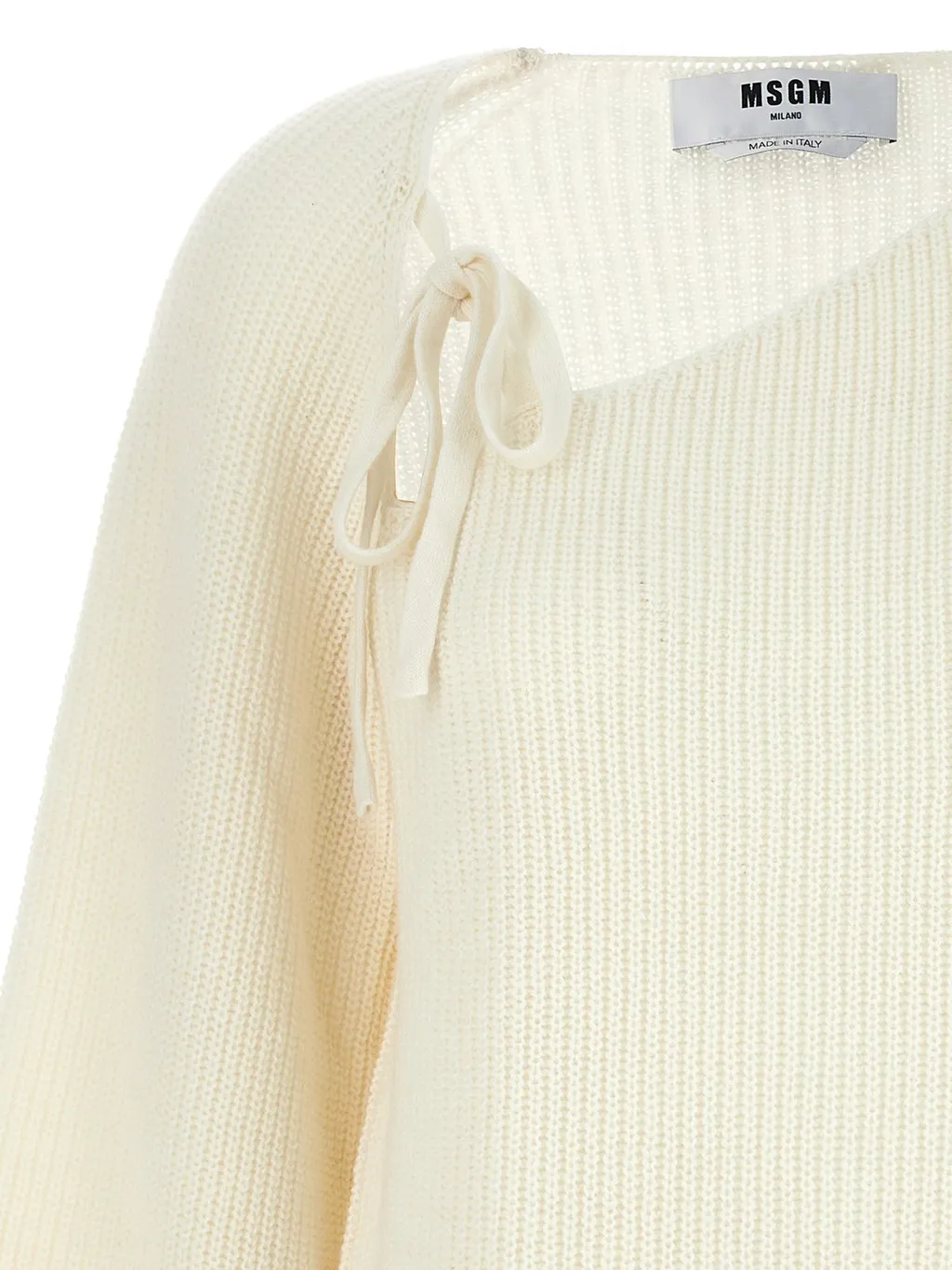 Tie-Detailed Knit Jumper