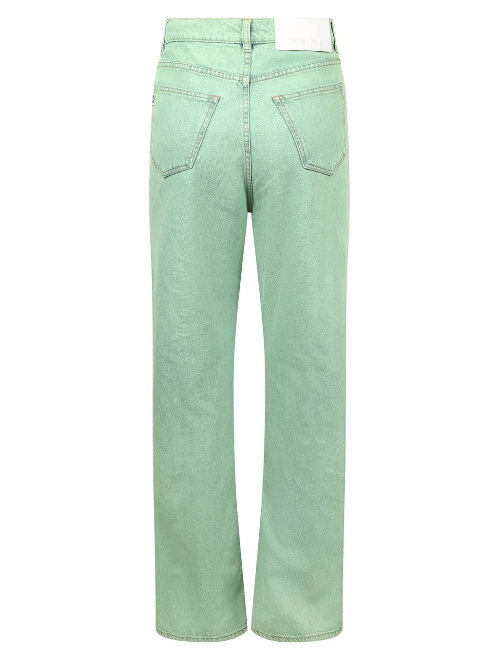 Distressed Straight-Leg Jeans