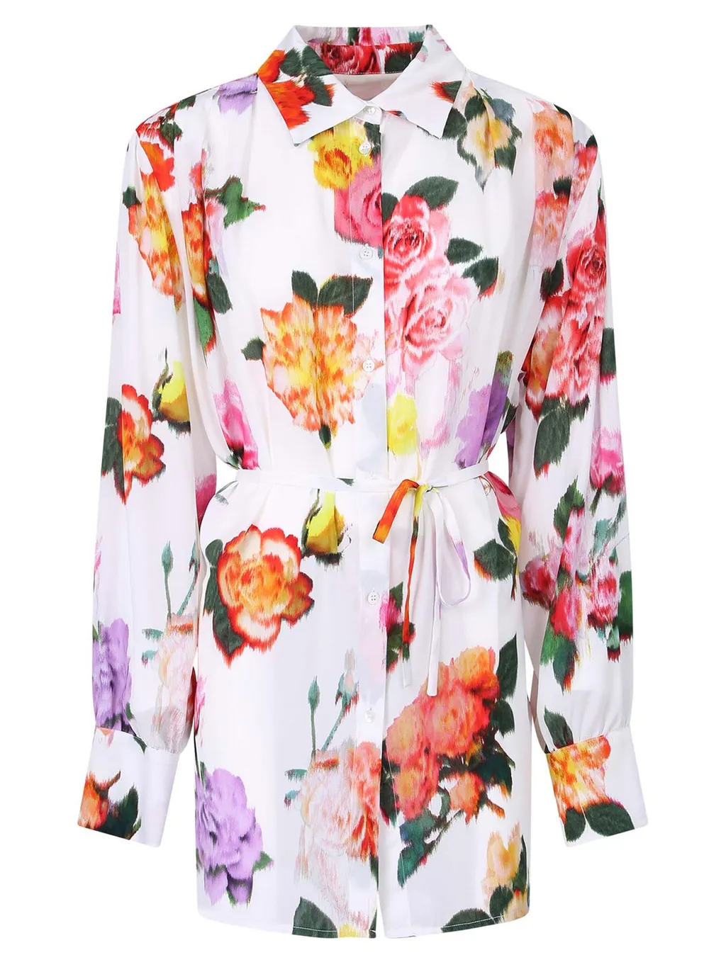 Floral Printed Classic Collar Shirt