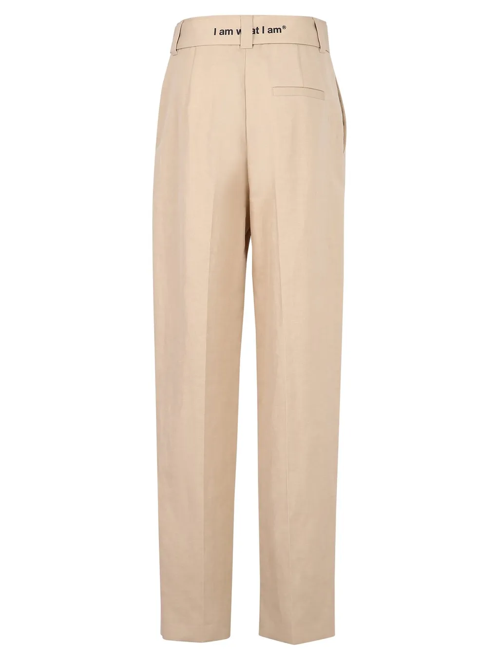 Logo Embroidered Belted Trousers