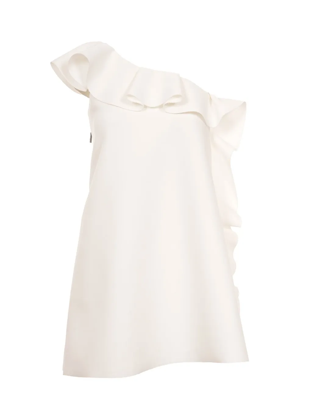 One-Shoulder Ruffled Mini Dress