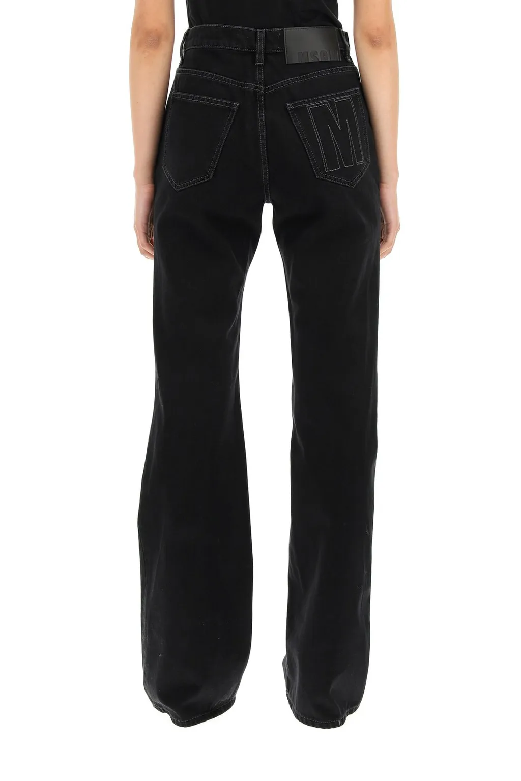 High Waist Straight Leg Jeans