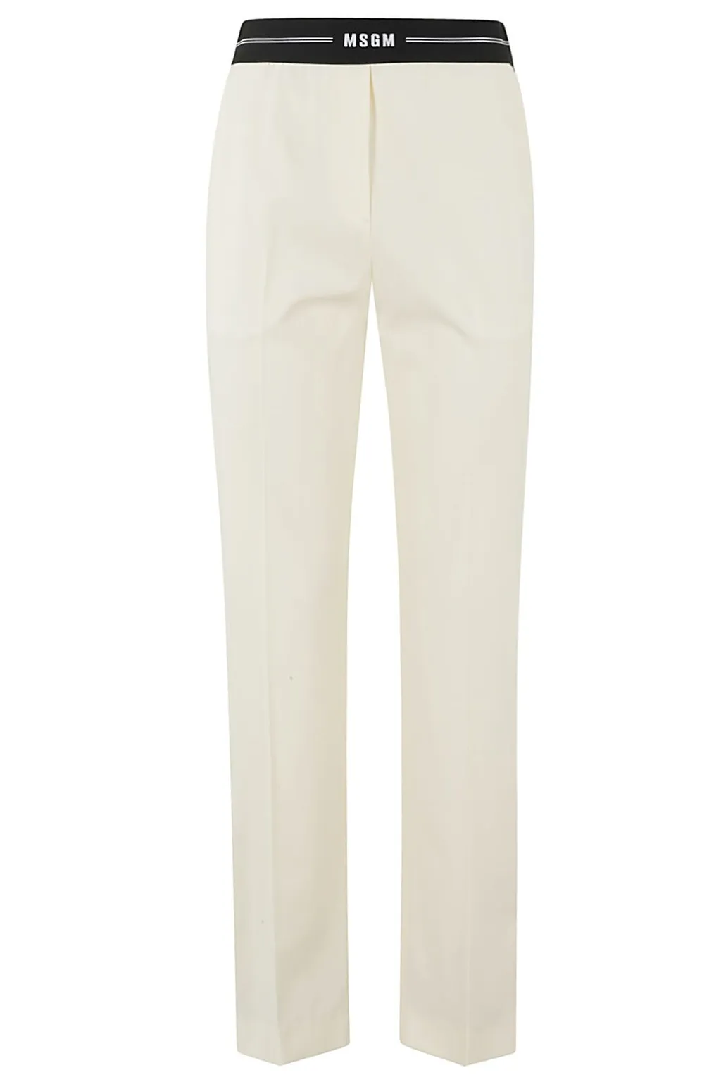 Logo Waistband Tapered Trousers