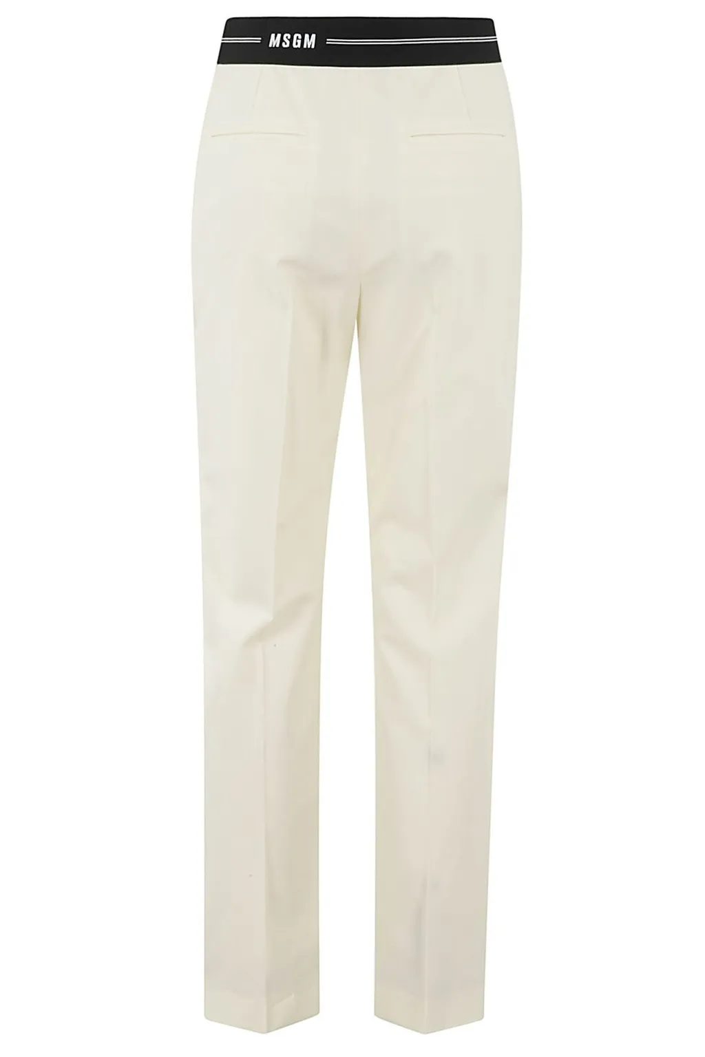Logo Waistband Tapered Trousers