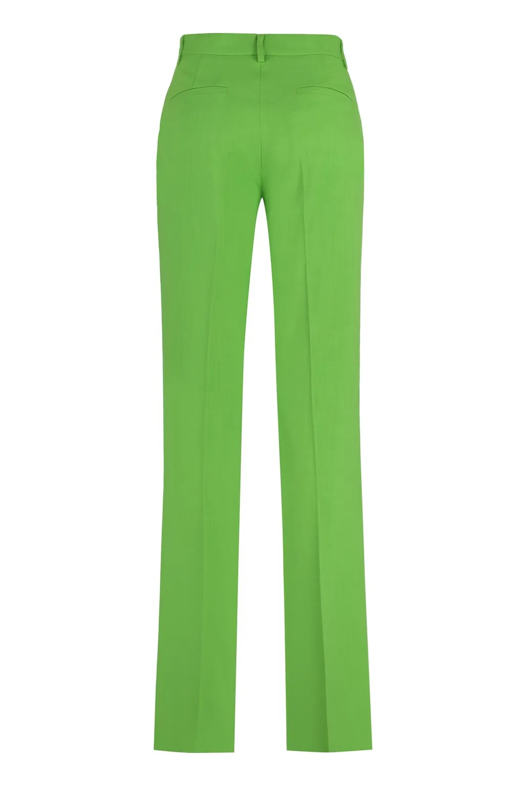 Straight-Leg Pleated Tailored Trousers