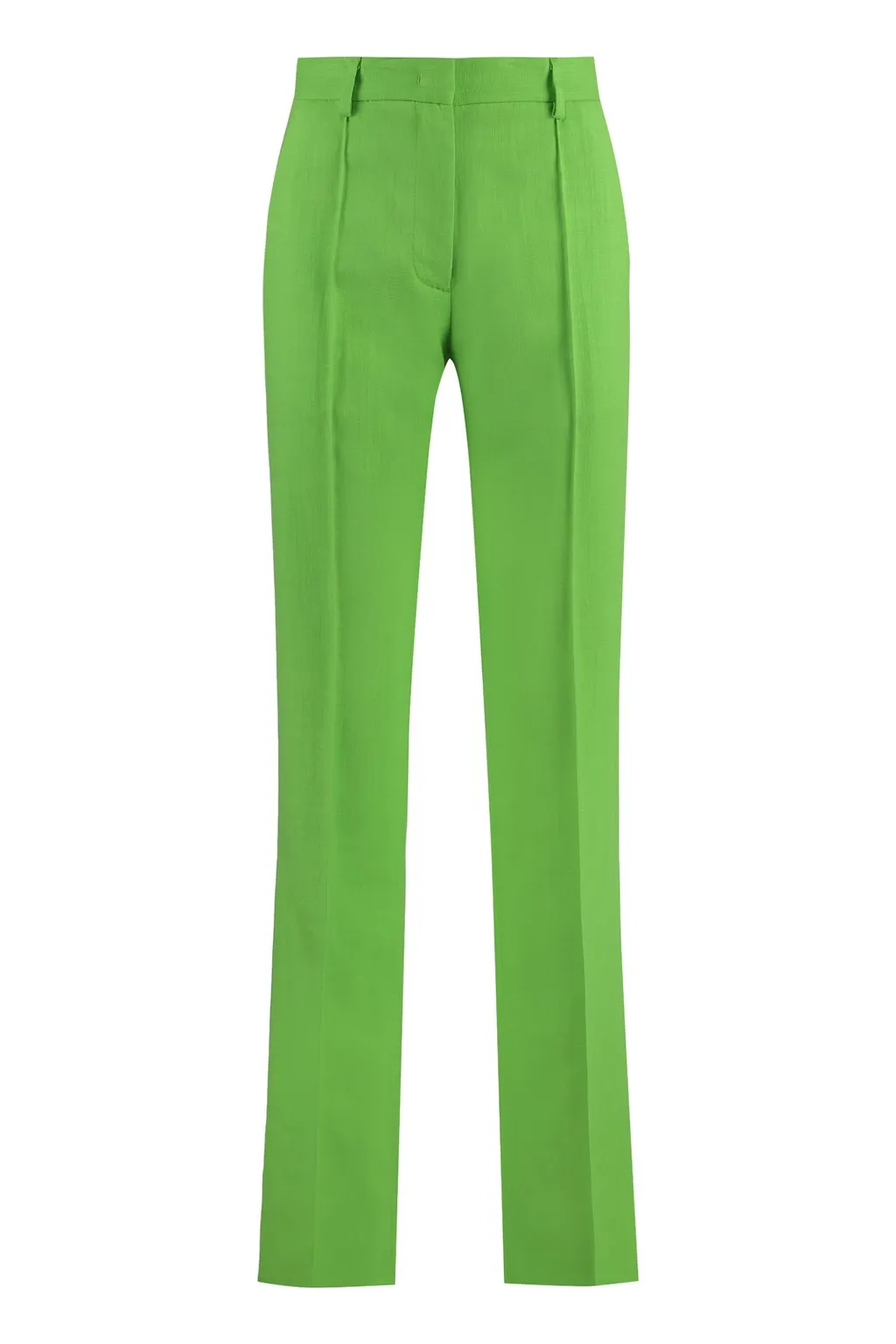 Straight-Leg Pleated Tailored Trousers