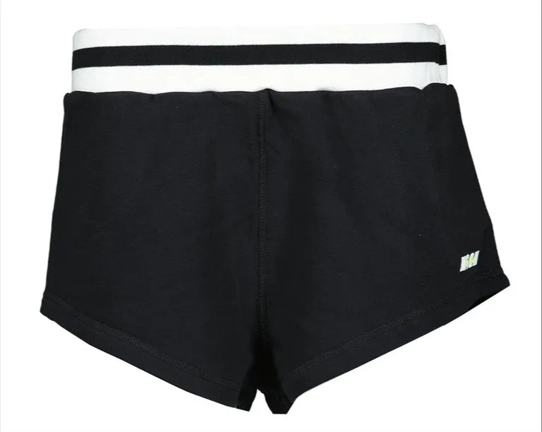 Logo Printed High Waist Track Shorts