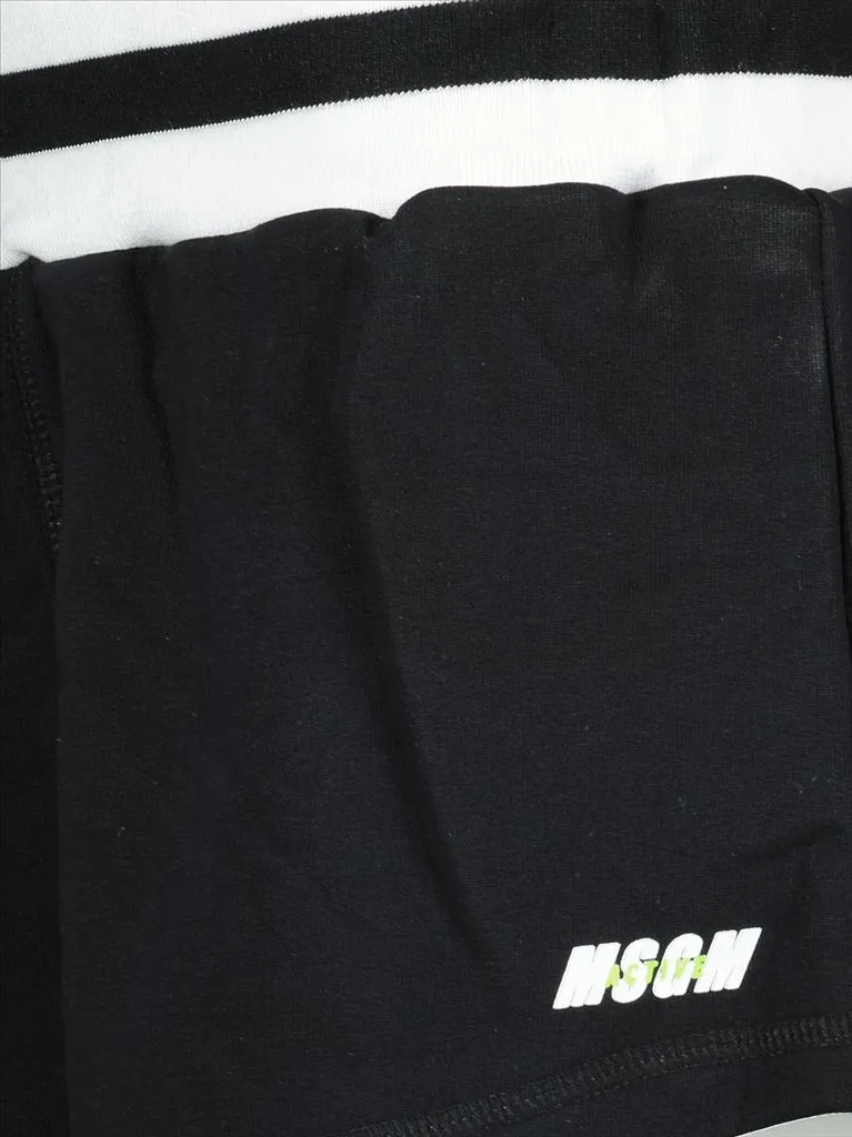 Logo Printed High Waist Track Shorts