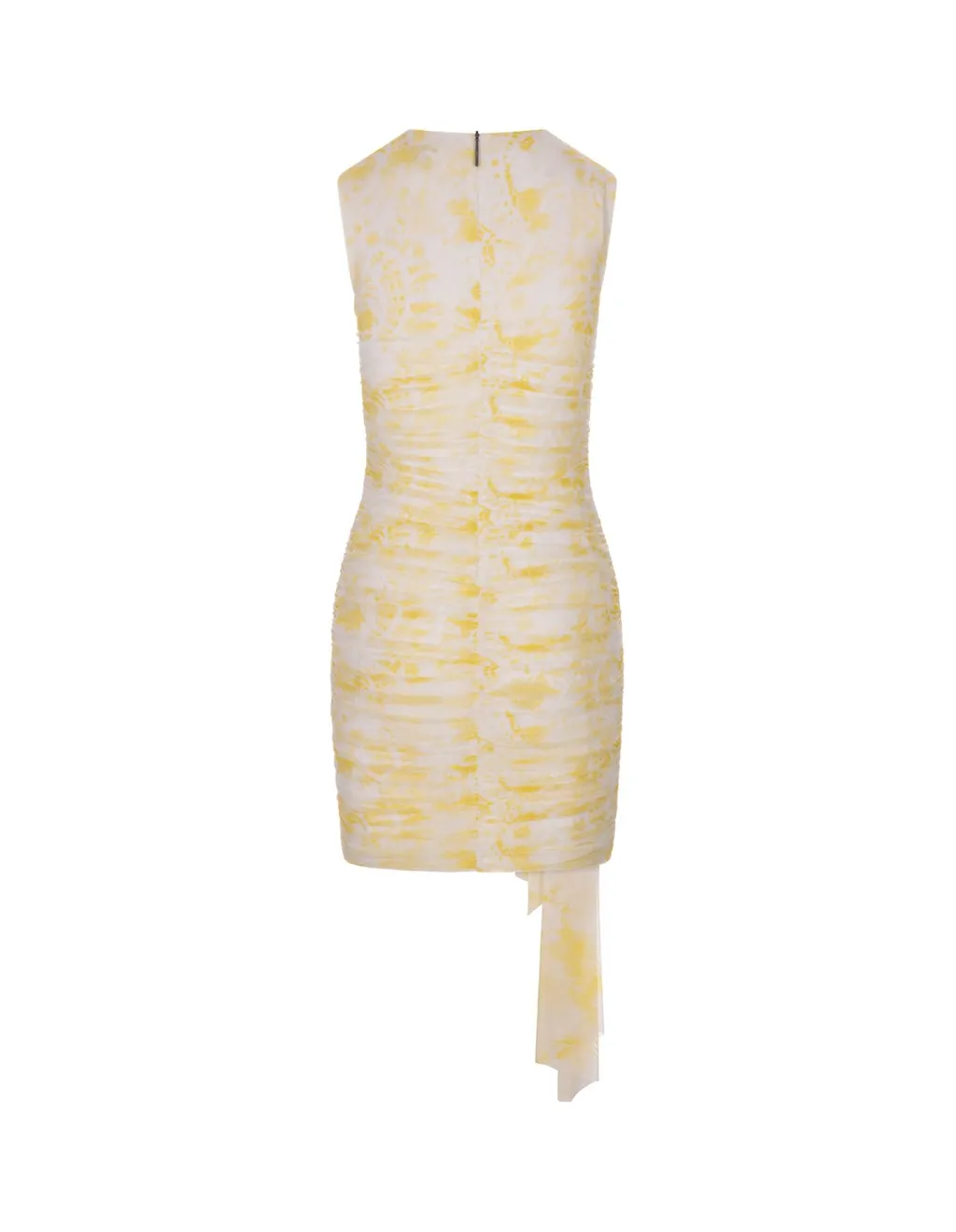 Ruched Sleeveless Mini Dress