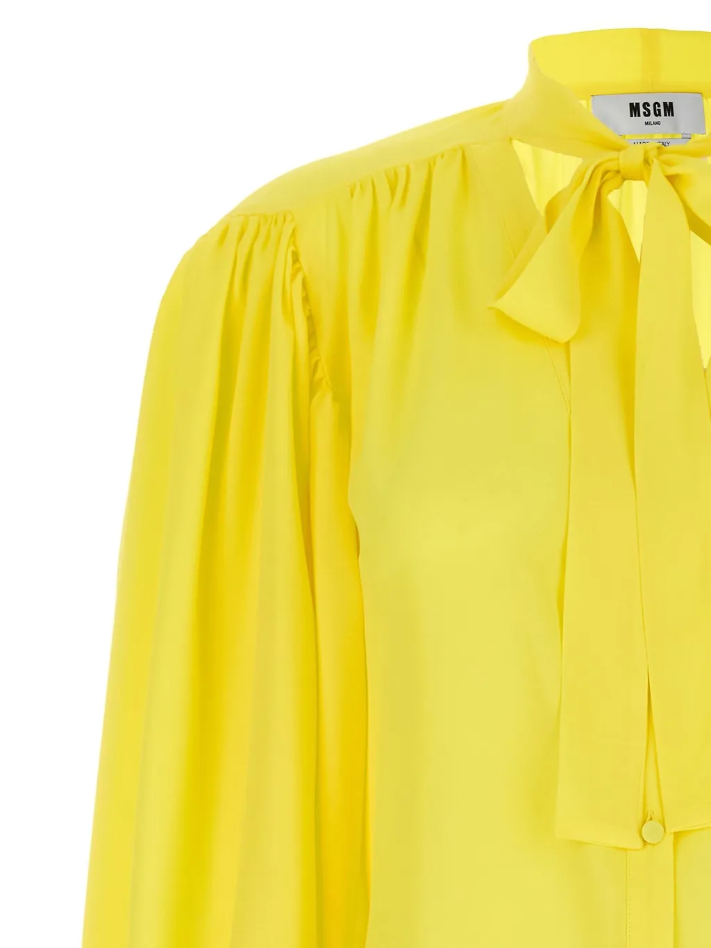 Bow Detailed Long-Sleeved Shirt