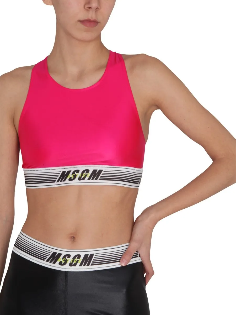 Logo Band Sport Top