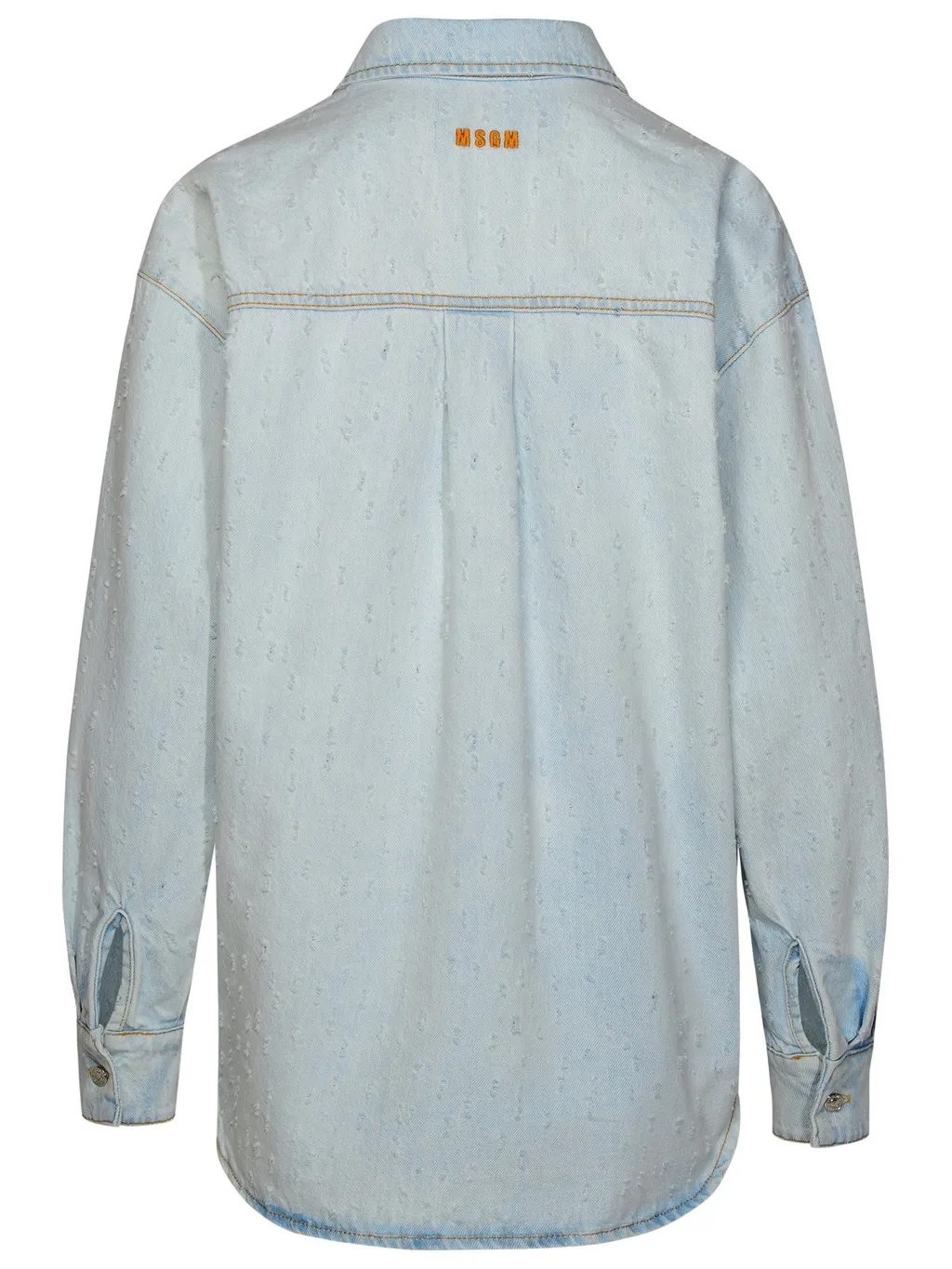 Buttoned Long-Sleeved Denim Shirt