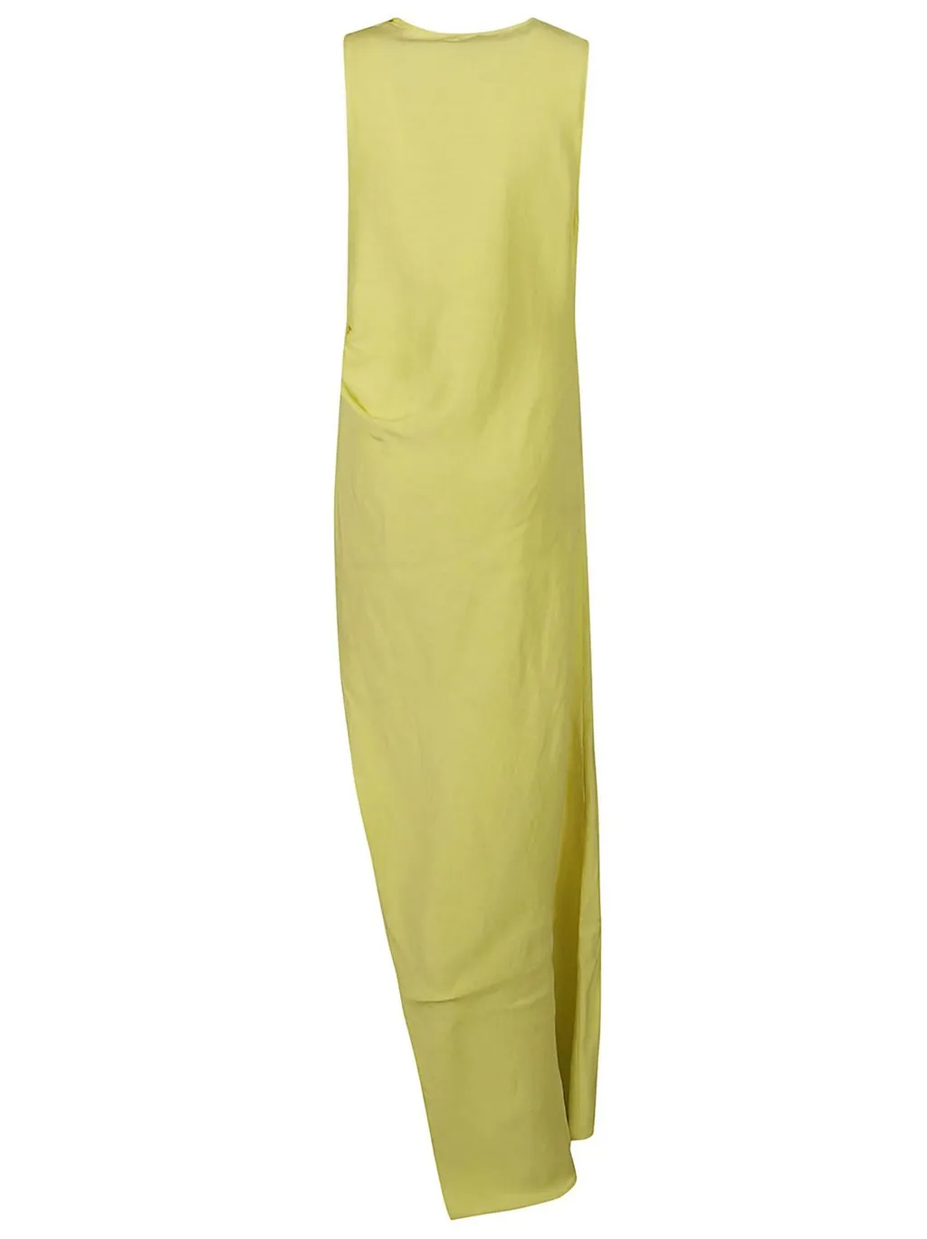 Bow Detailed Sleeveless Asymmetric Midi Dress