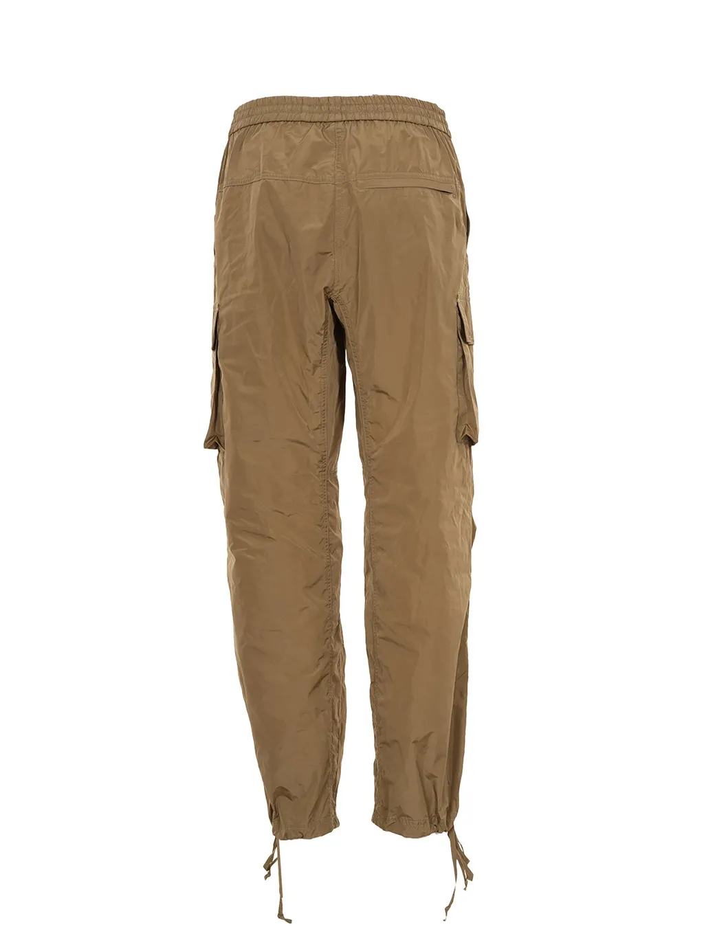 Wide-Leg Drawstring Cargo Trousers
