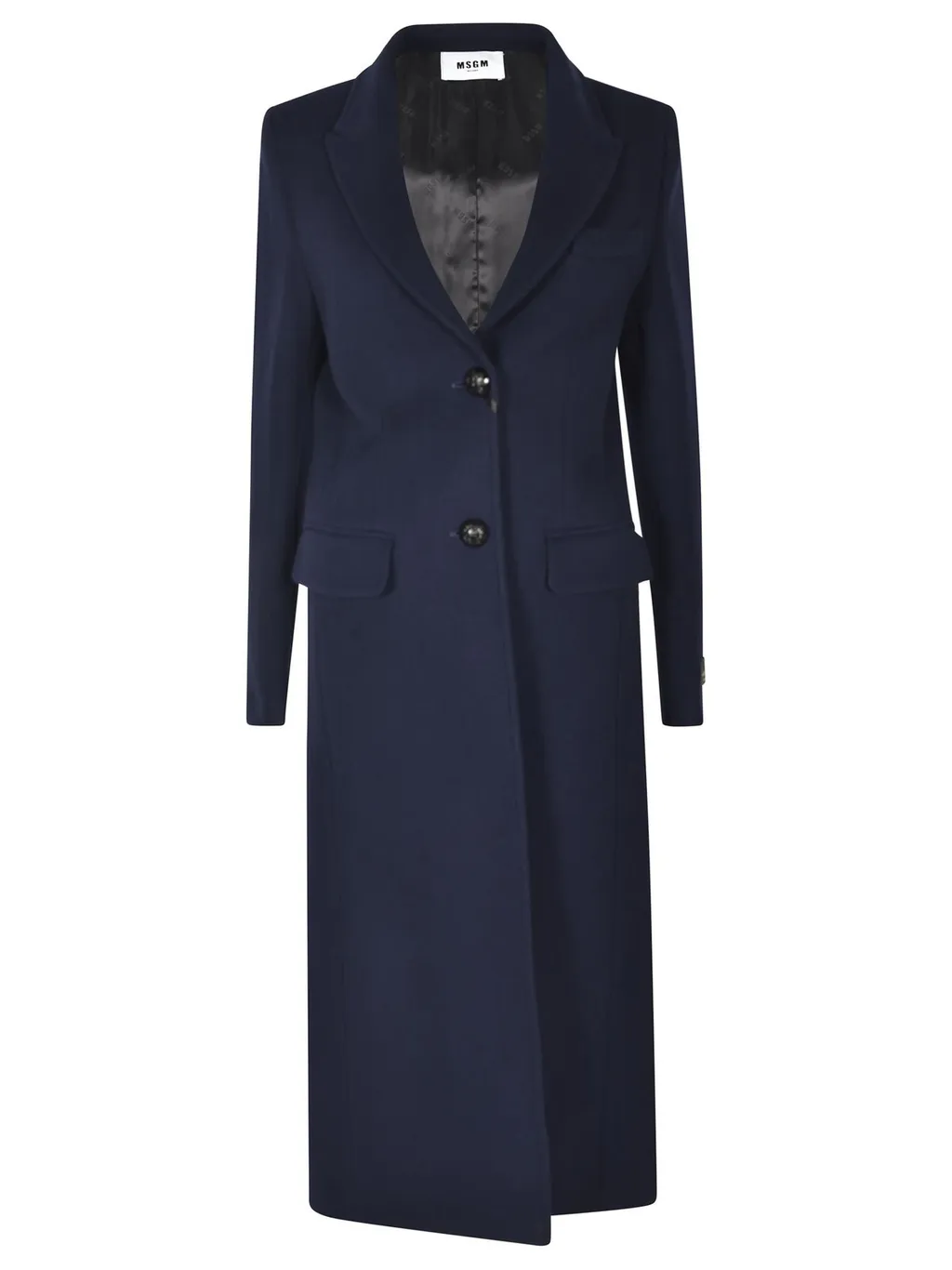 Single-Breasted Straight Hem Coat