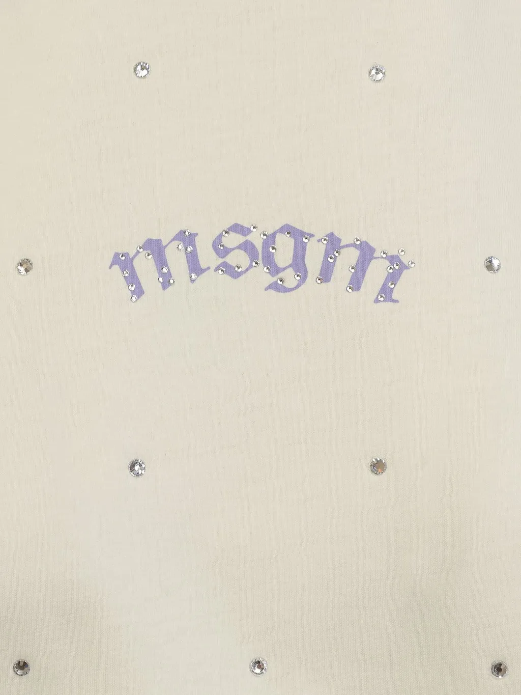 Allover Embellished Crewneck T-Shirt