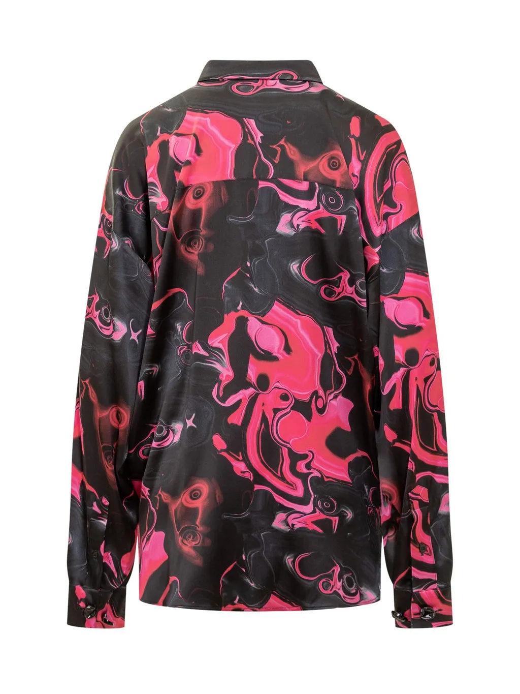 Allover Graphic Printed Long-Sleeved Shirt