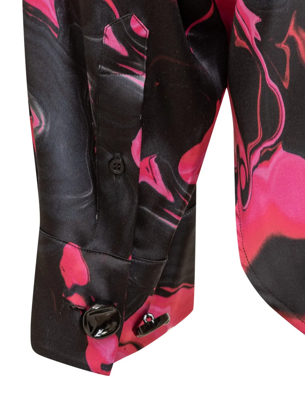 Allover Graphic Printed Long-Sleeved Shirt