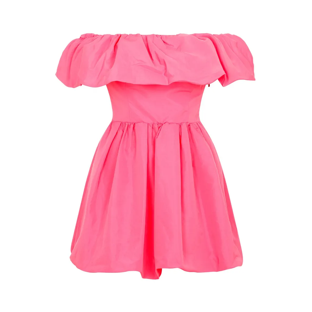 Ruffle Detailed Off Shoulder Dress