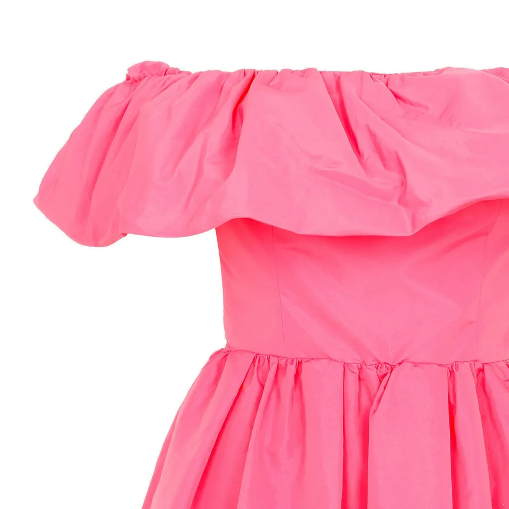 Ruffle Detailed Off Shoulder Dress