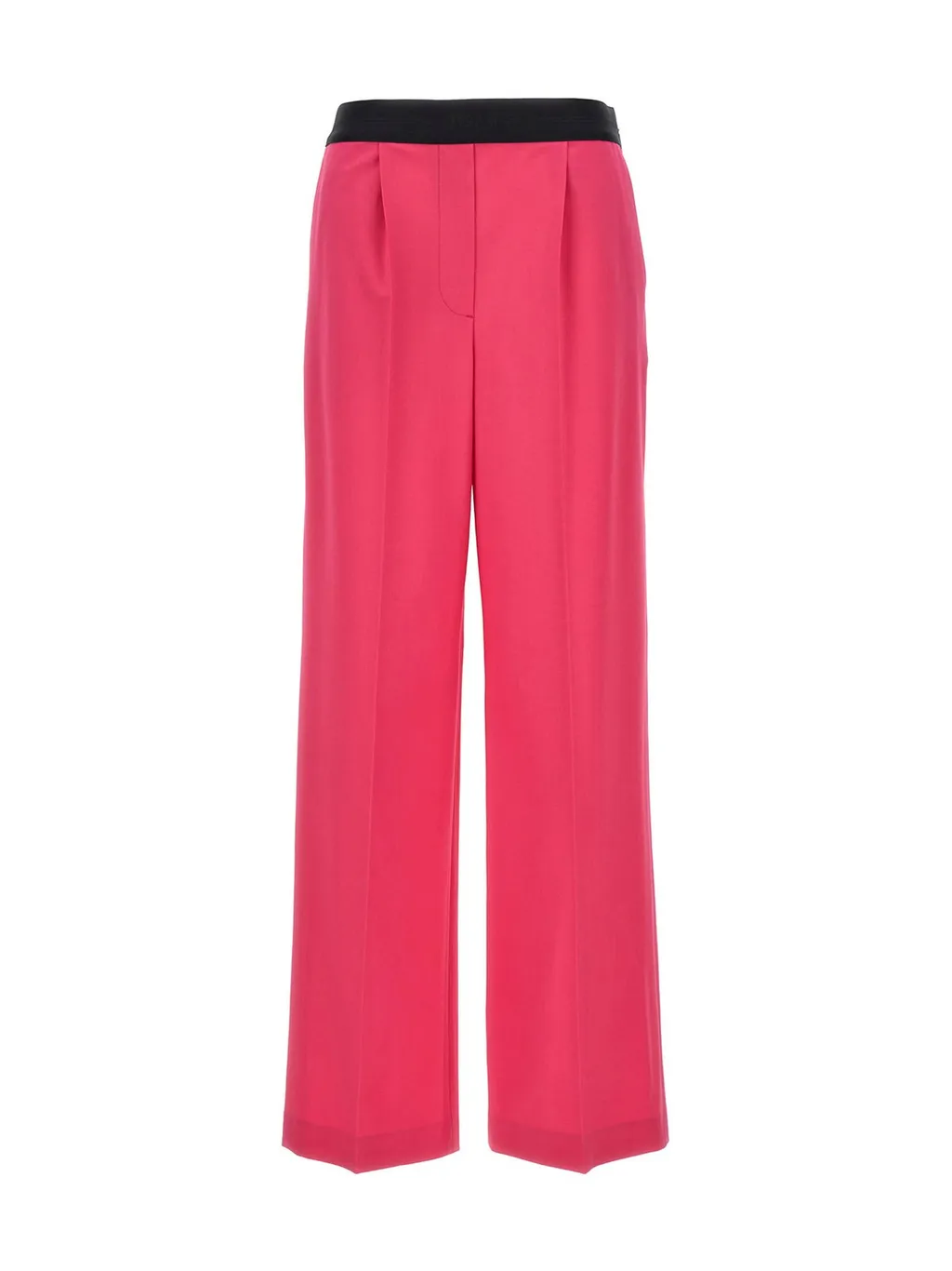 Logo-Waistband Pleated Trousers