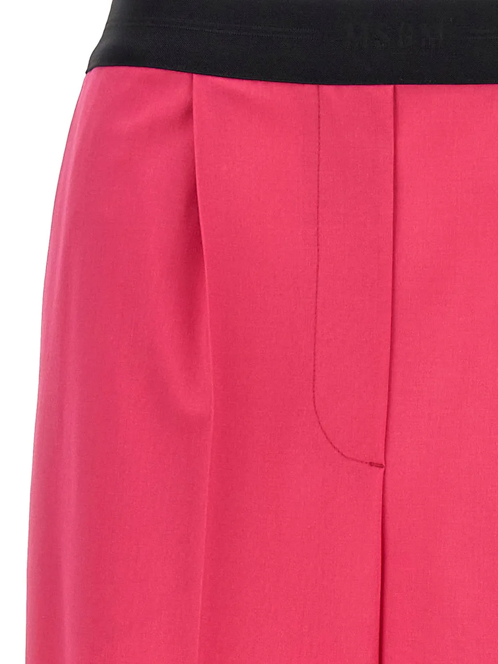 Logo-Waistband Pleated Trousers