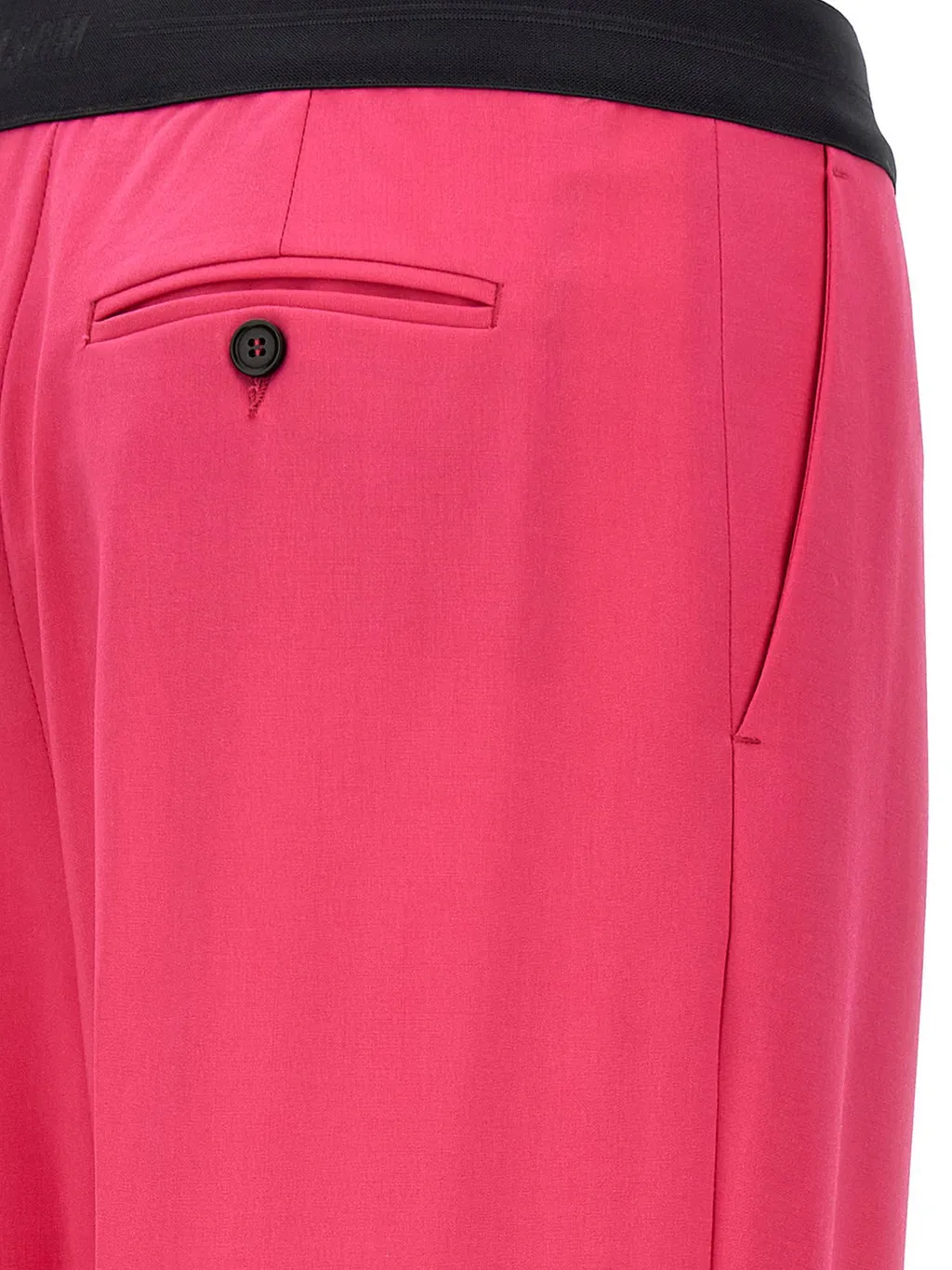 Logo-Waistband Pleated Trousers