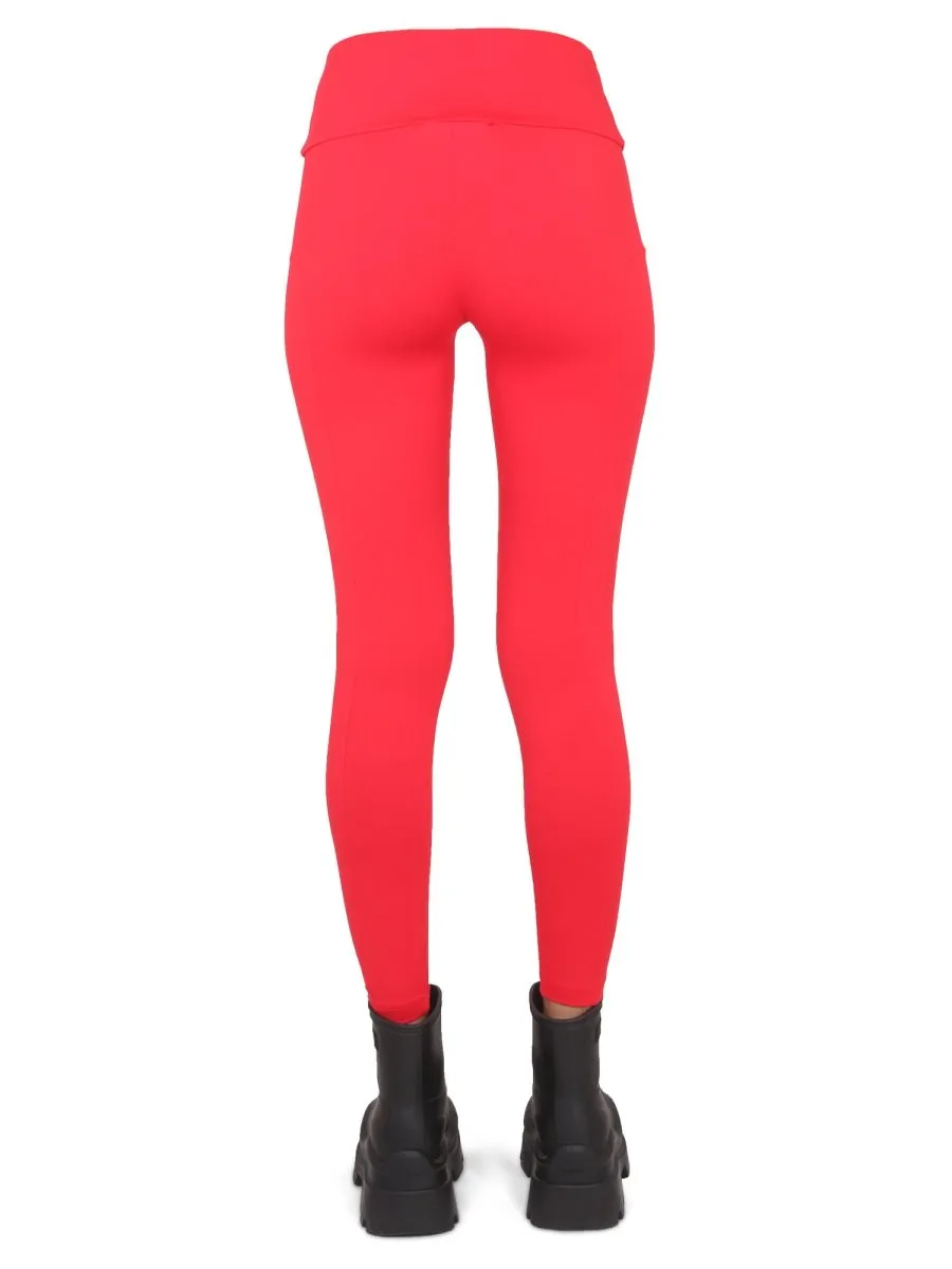 Logo Detailed High Waist Leggings