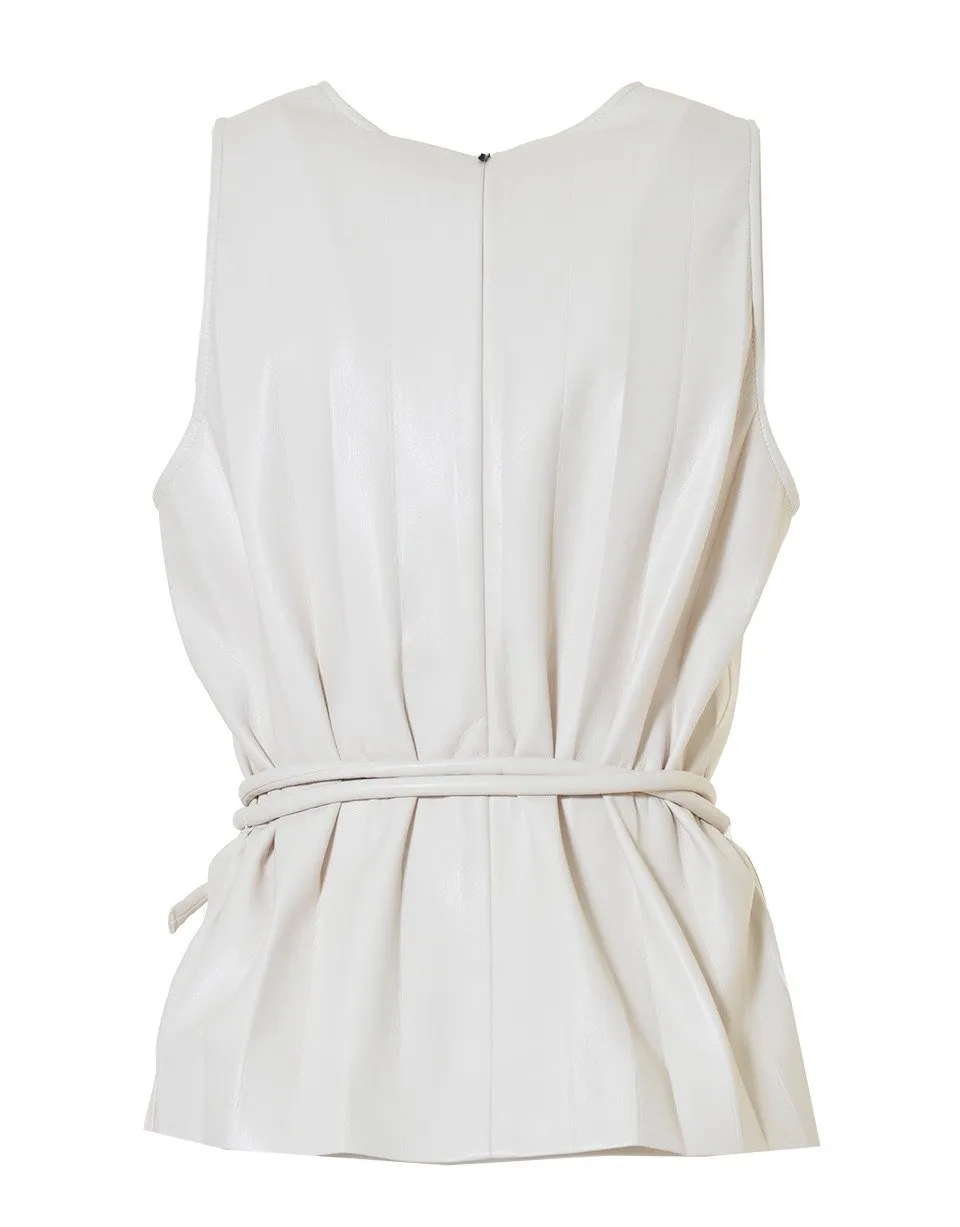 Tie-Waist Crewneck Tank Top