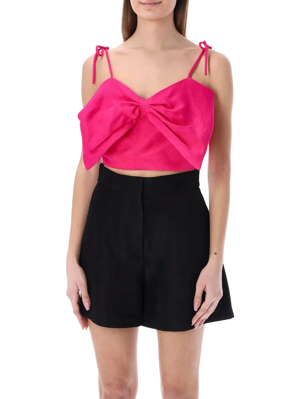 Bow Detailed Spaghetti Straps Top