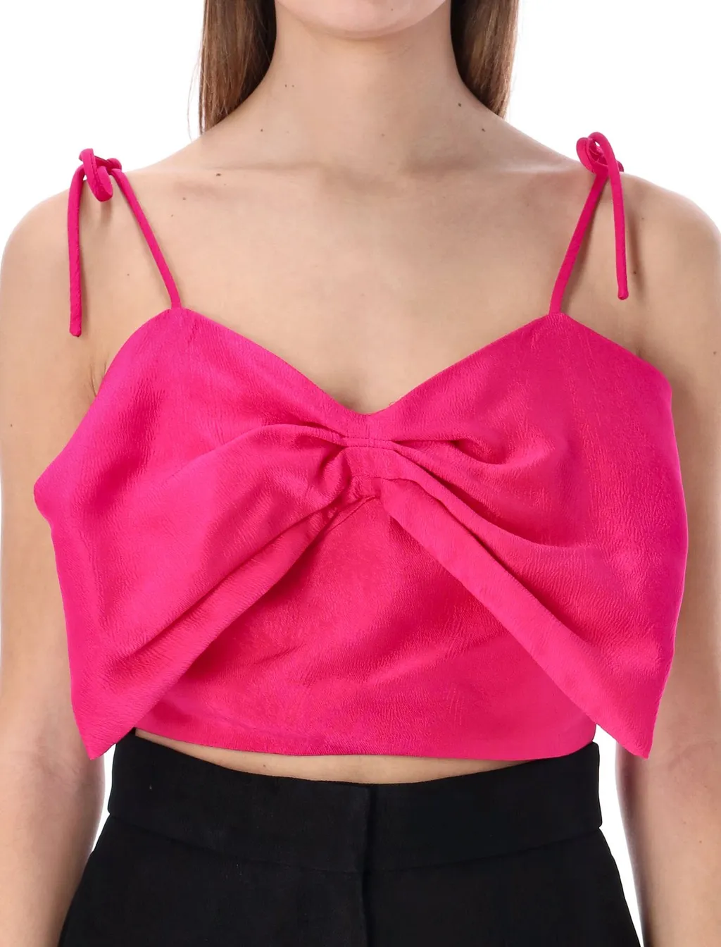 Bow Detailed Spaghetti Straps Top