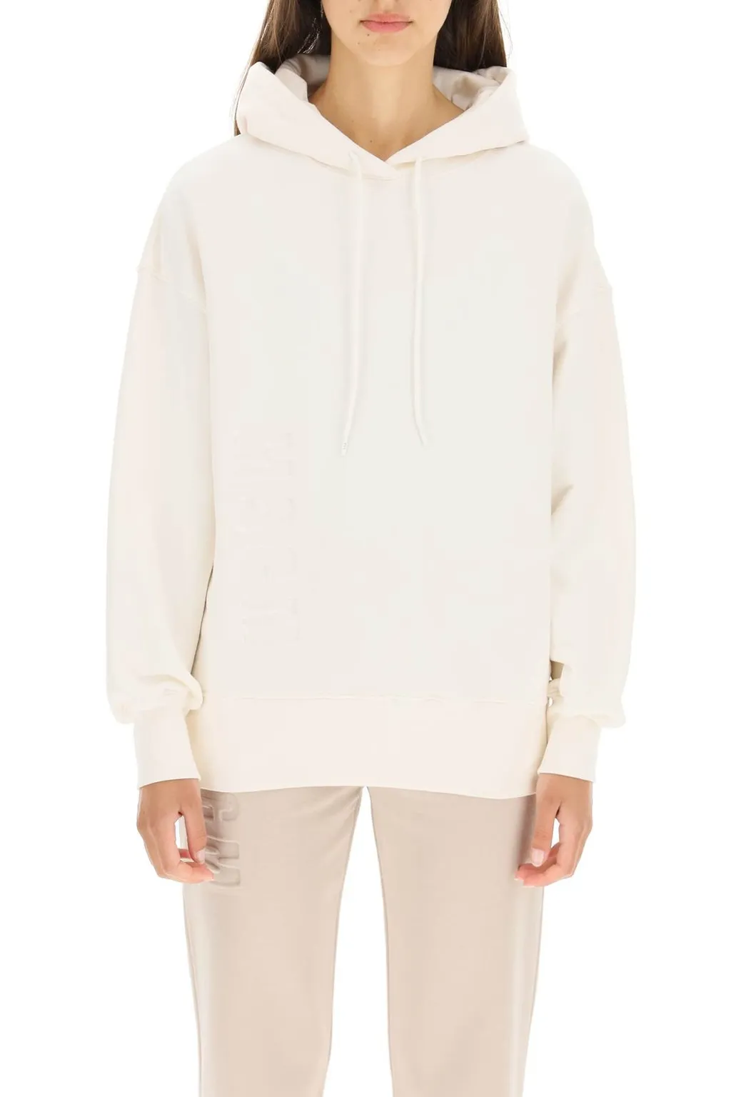Logo Embossed Drawstring Hoodie