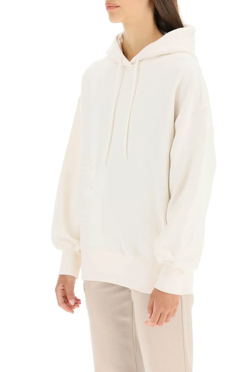 Logo Embossed Drawstring Hoodie