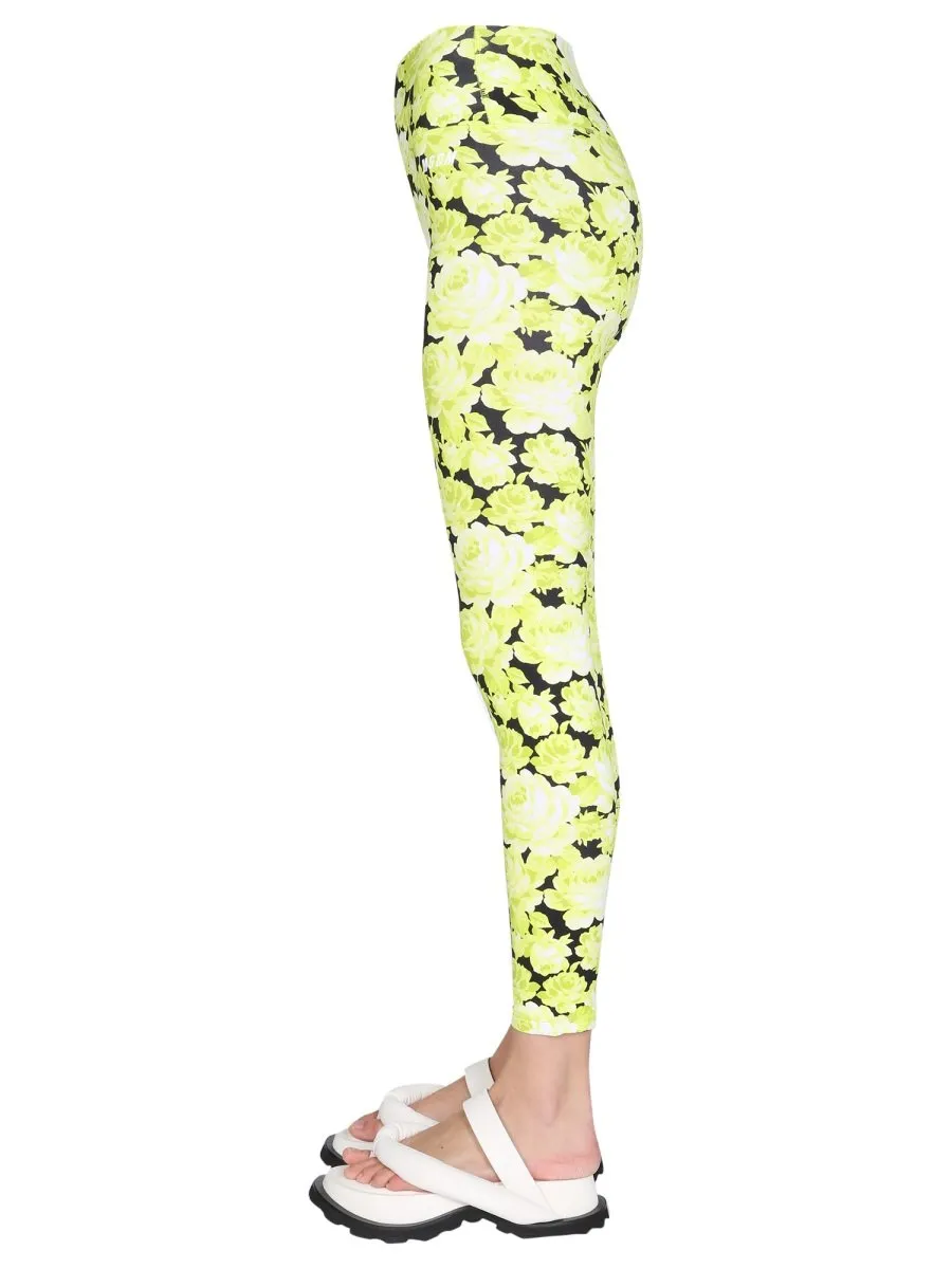Floral Print High Waist Leggings