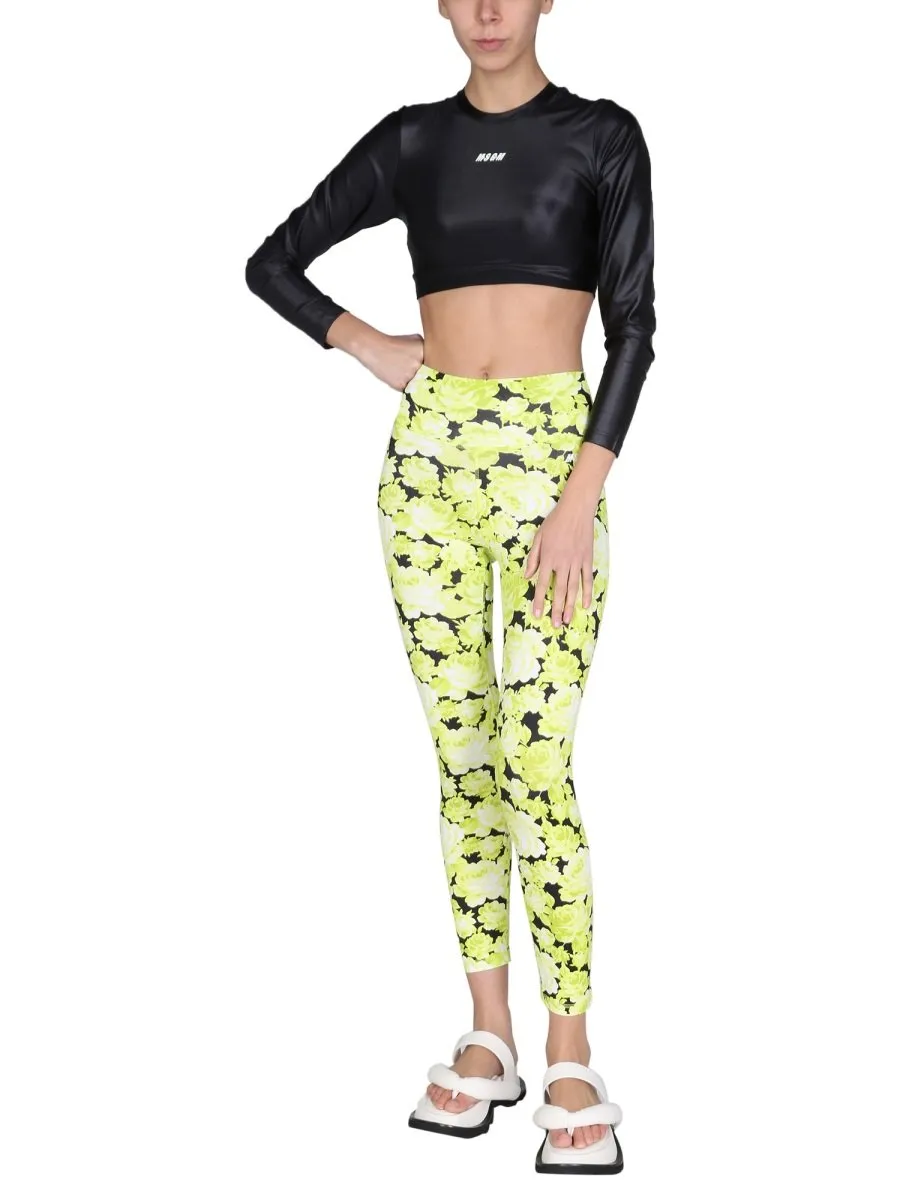 Floral Print High Waist Leggings