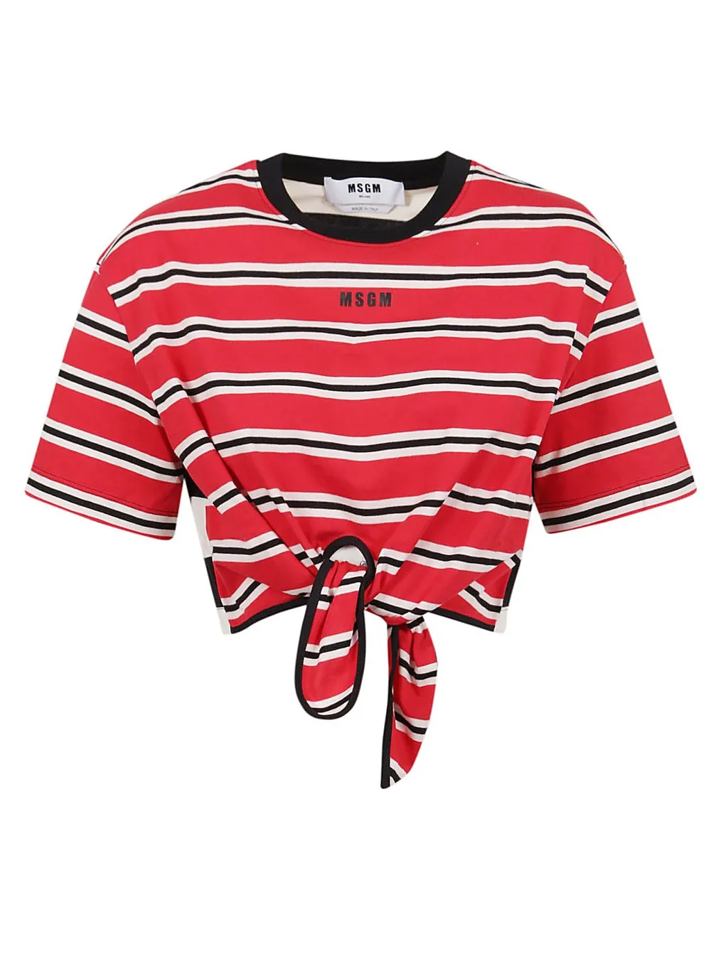 Tie-Waist Cropped T-Shirt
