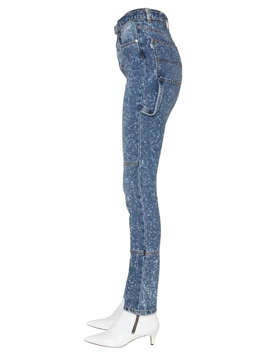 Paint Splatter Skinny Jeans